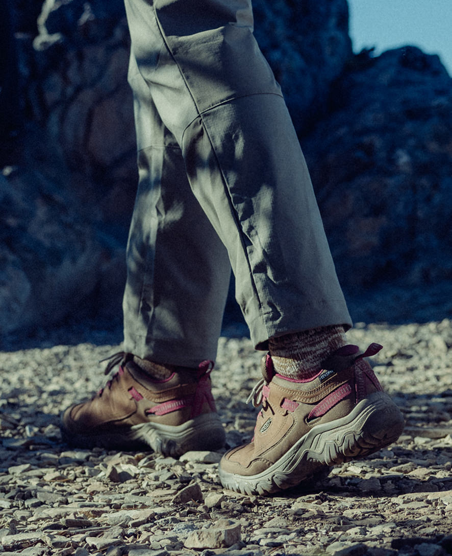 Women's Targhee IV Waterproof Hiking Shoe | Bison/Huckleberry - Image 9