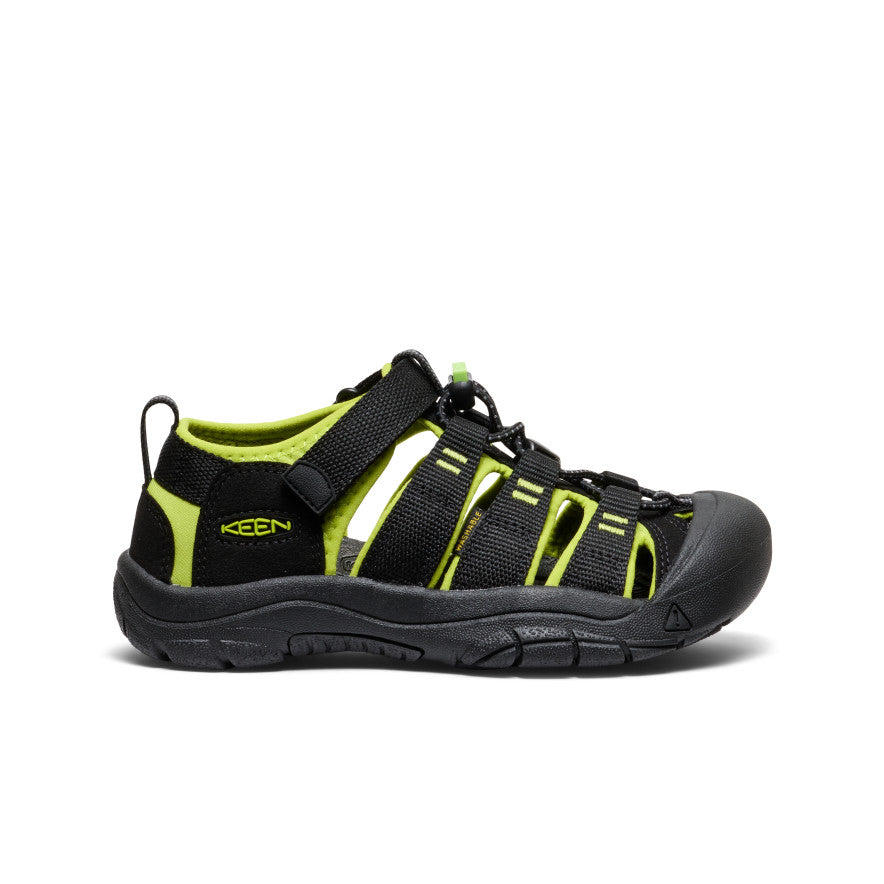 Big Kids' Newport H2 | Black/Lime Green - Image 10