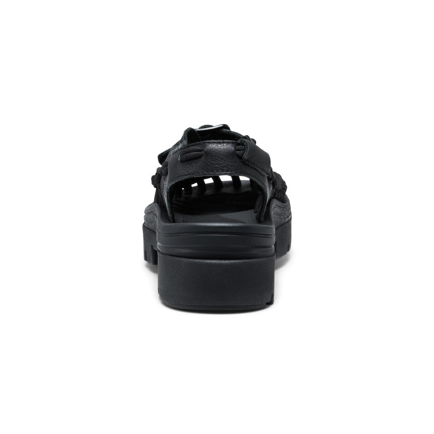 All Gender UNEEK PLT Mary Jane Sneaker | Black Smooth Lea - Image 5