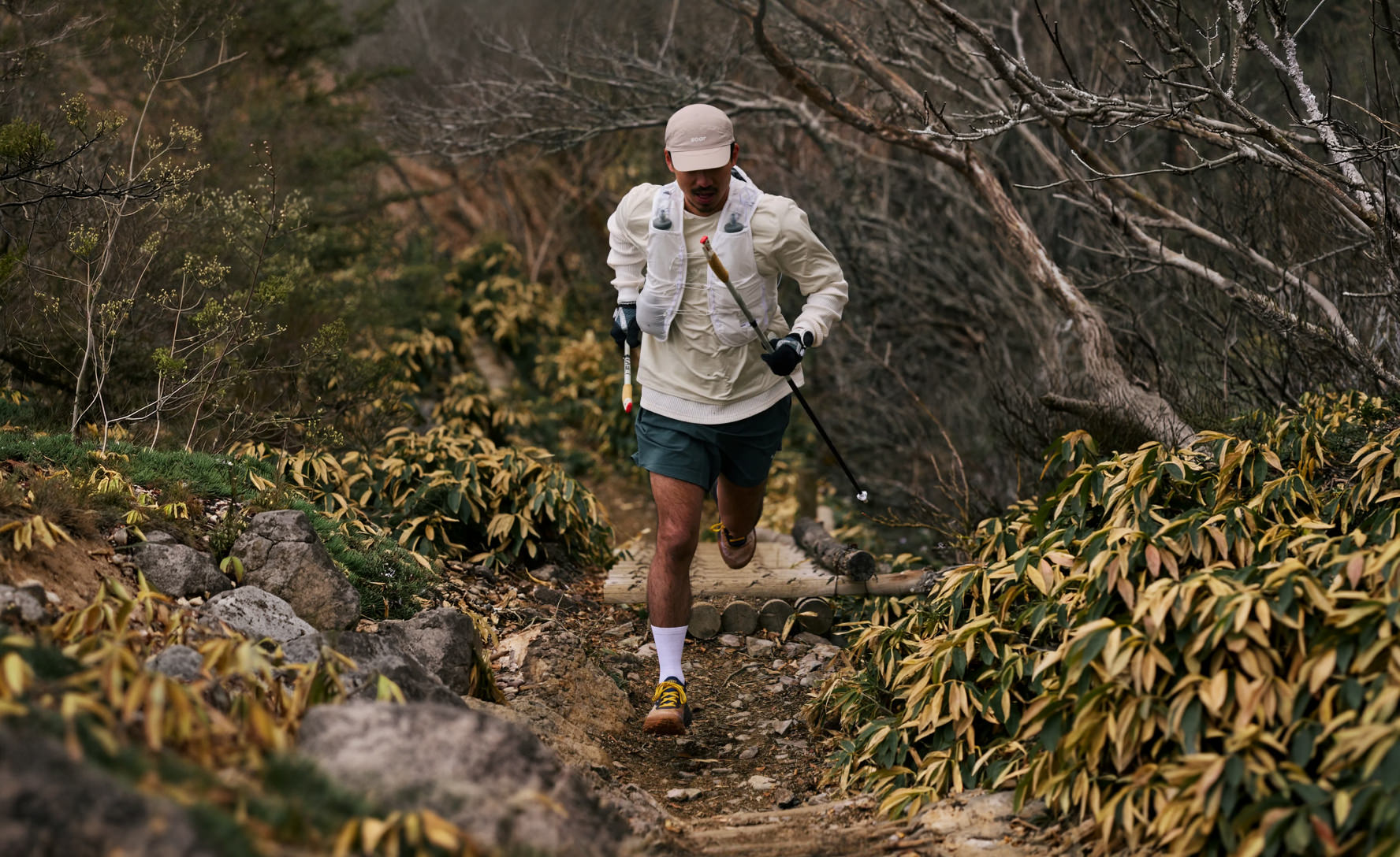 Men's Seek Trail Running Shoe | Chipmunk/Symphonic Sunset - Image 7